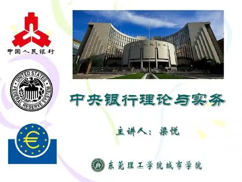 中央银行学-第九章 中央银行与金融监管