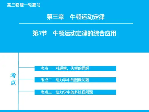 高考物理一轮复习：3-3《牛顿运动定律的综合应用》ppt课件