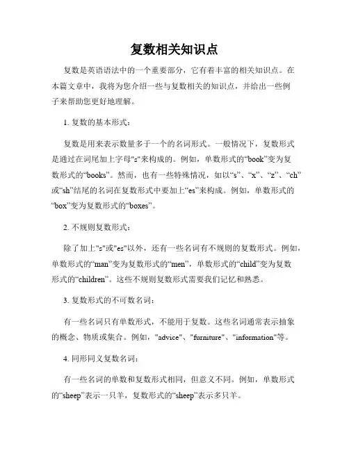 复数相关知识点