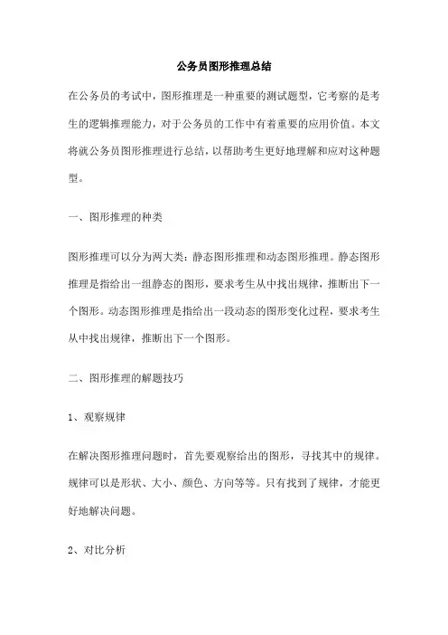 公务员图形推理总结