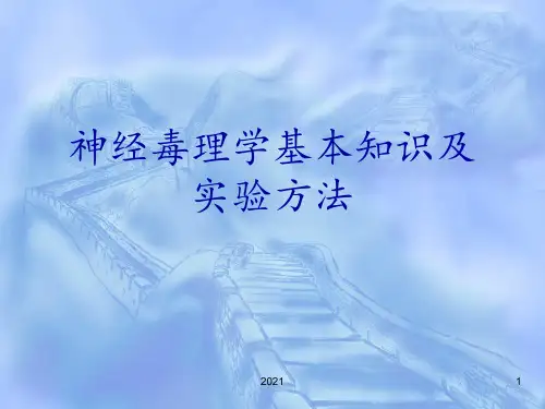 神经毒理学基本知识与实验方法PPT课件