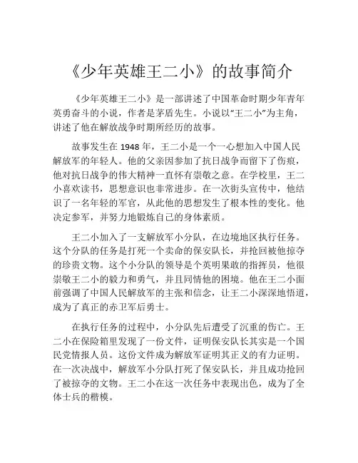 《少年英雄王二小》的故事简介