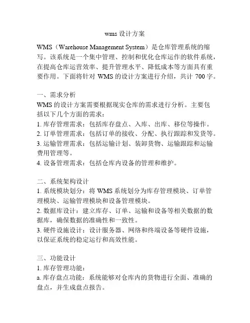 wms 设计方案