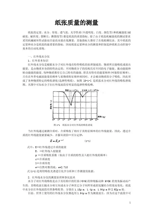 纸张质量的测量