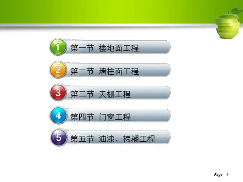 装饰工程计量与计价教学课件PPT