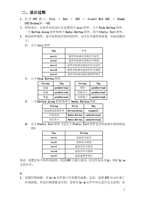 基于MATLAB的语音信号分析与处理的课程设计实验报告1