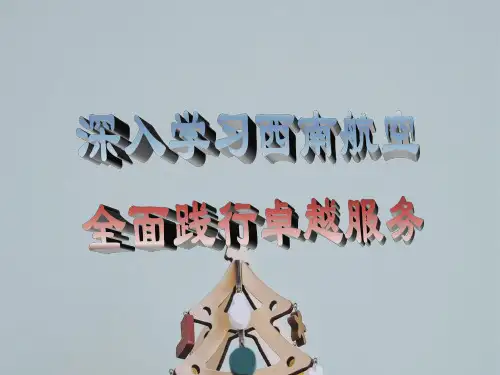 分析美国西南航空公司竞争策略