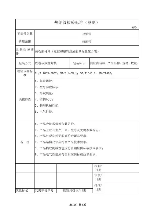20150628-热缩管检验标准