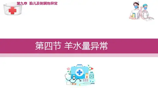 胎儿与附属物异常 羊水量异常(妇产科护理课件)