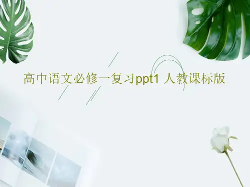 高中语文必修一复习ppt1 人教课标版共43页