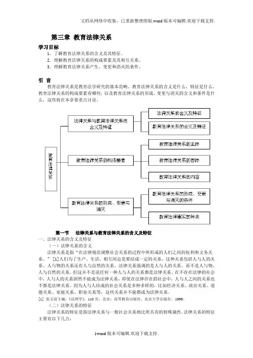 教育法律关系