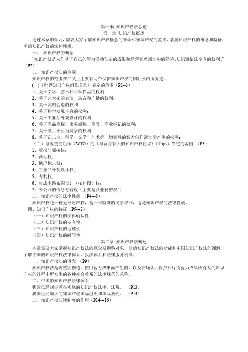 第一编 知识产权法总论