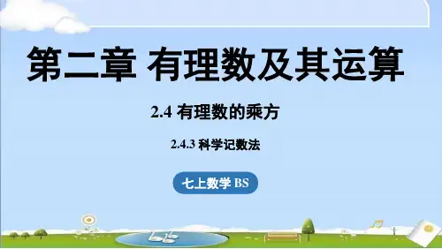 2024年秋新北师大版七年级上册数学教学课件 2.4有理数的乘方课时3
