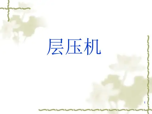 [精品文档]层压机