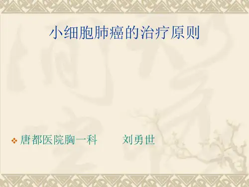 小细胞肺癌综合治疗原则 2