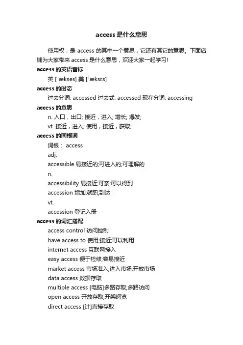access是什么意思