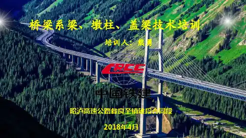 桥梁系梁、墩柱、盖梁施工技术培训课件[优质PPT]