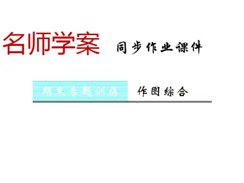 秋八年级物理上册沪科版习题课件：期末专题训练 作图综合(共18张PPT)