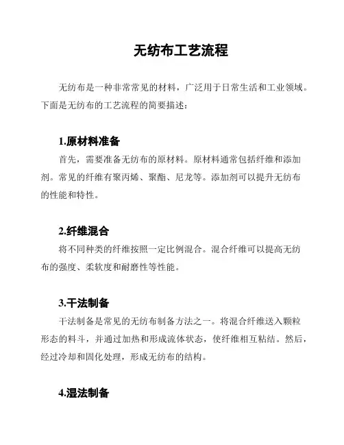 无纺布工艺流程