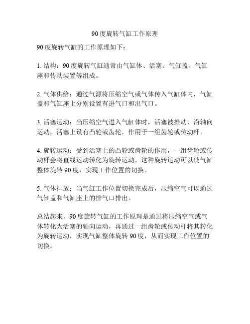 90度旋转气缸工作原理