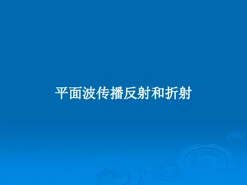 平面波传播反射和折射PPT教案