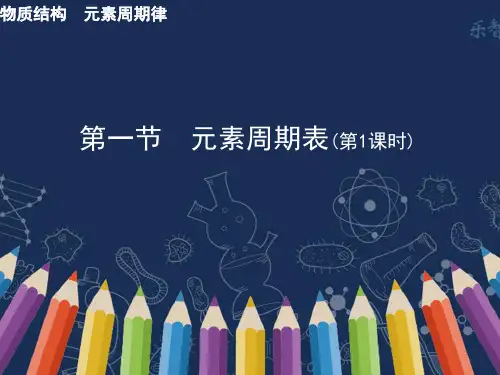 《元素周期表》教学课件1