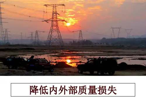 最新降低内外部质量损失PPT课件