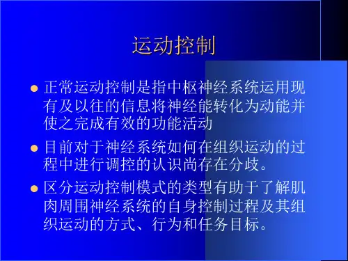 运动的控制课件