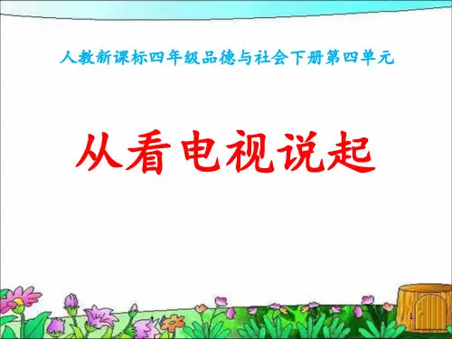 《从看电视说起》PPT课件