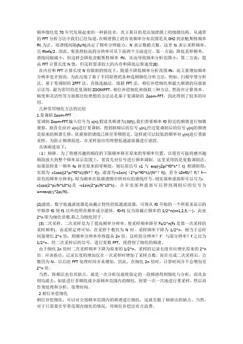 频率细化技术