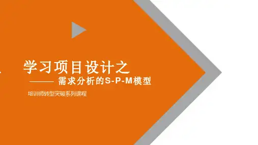 学习项目设计之需求分析SPM模型