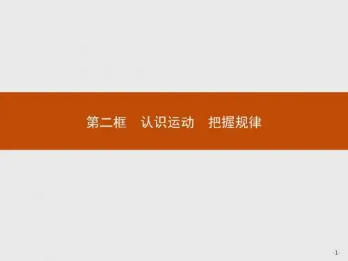 4.2认识运动 把握规律 (共17张PPT)