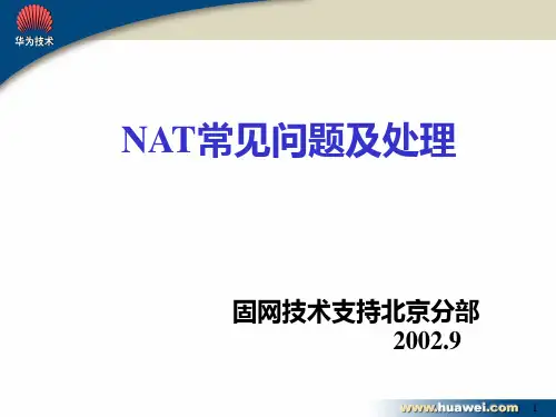 NAT常见问题及处理分析