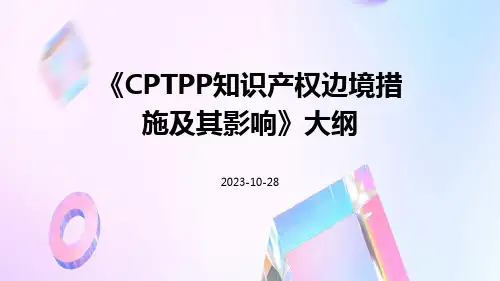 CPTPP知识产权边境措施及其影响