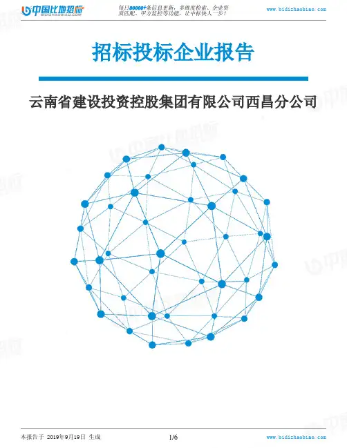 云南省建设投资控股集团有限公司西昌分公司_中标190920