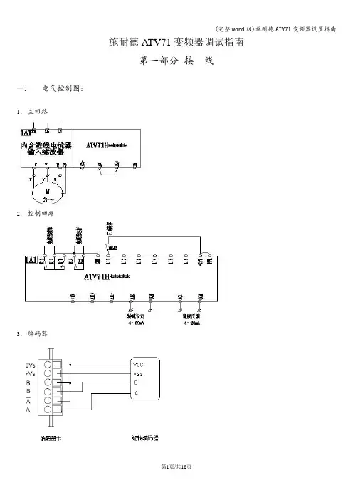 (完整word版)施耐德ATV71变频器设置指南