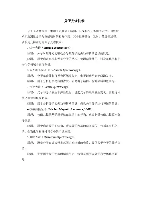 分子光谱技术