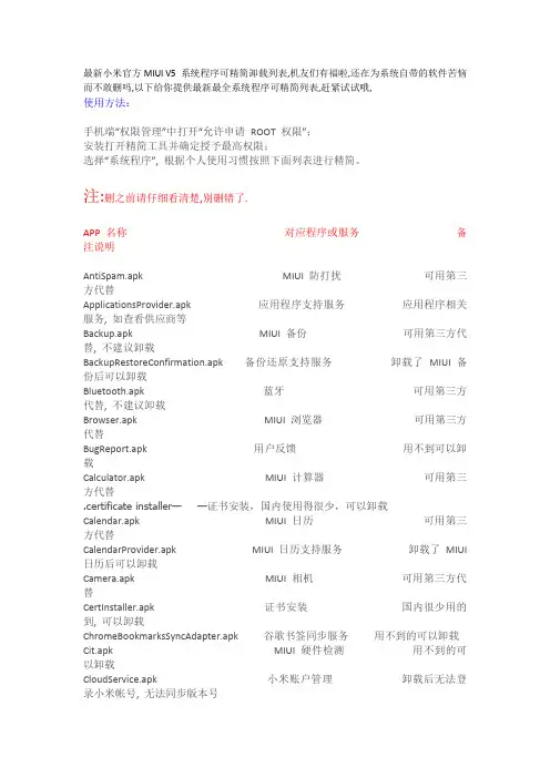 安卓内置可卸载