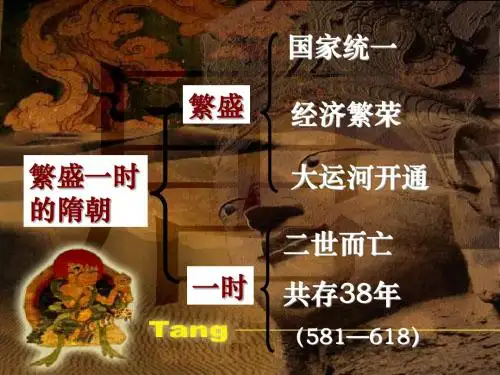 繁盛一时的隋朝