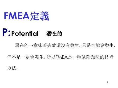 FMEA我的讲义
