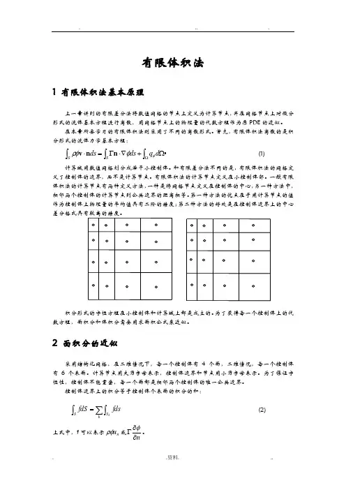 有限体积法介绍