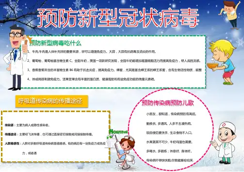2020预防新冠病毒电子小报(手抄报)WORD可编辑版：4