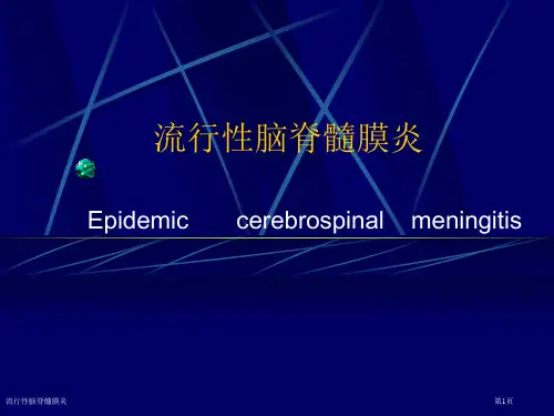 流行性脑脊髓膜炎