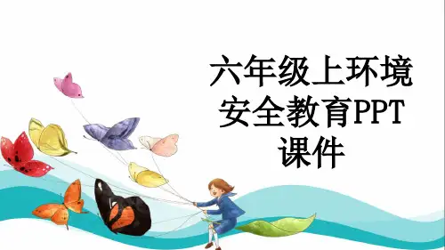 六年级上环境安全教育PPT课件