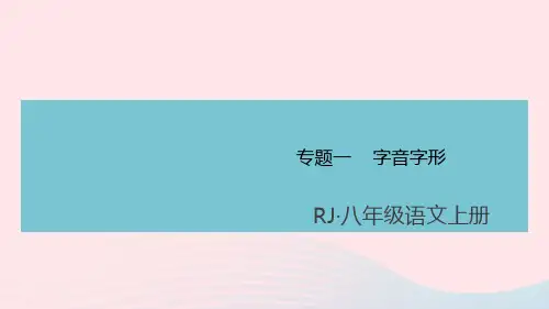 (通用版)八年级语文上册期末专题一字音字形课件新人教版