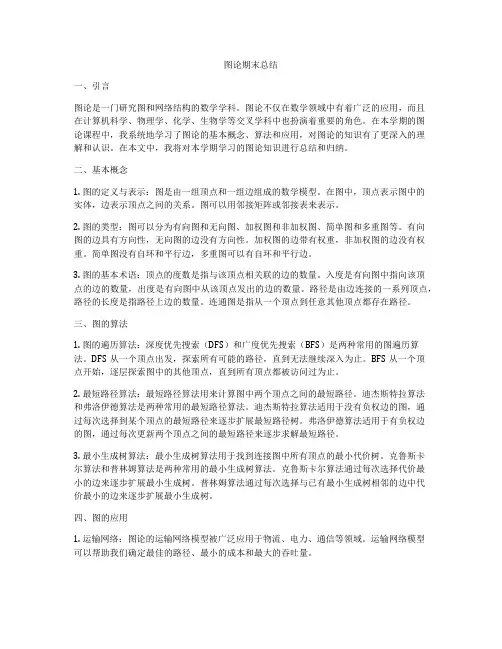 图论期末总结