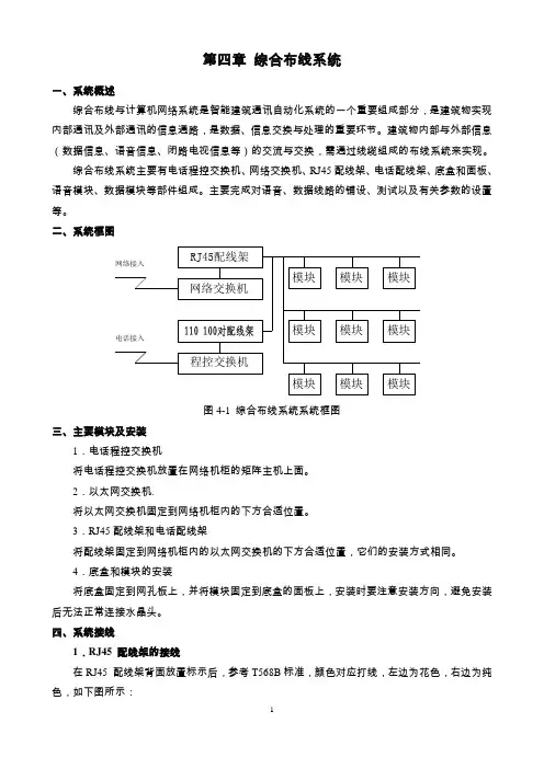 综合布线系统说明