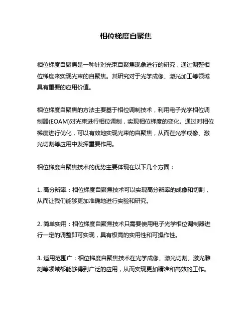 相位梯度自聚焦