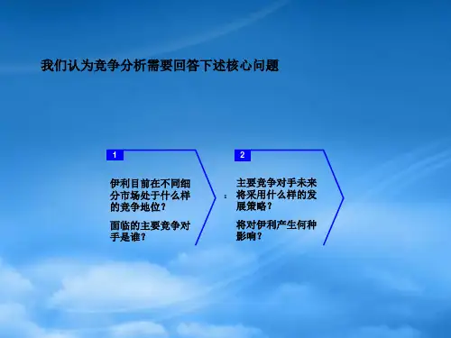 某品牌牛奶竞争分析课件