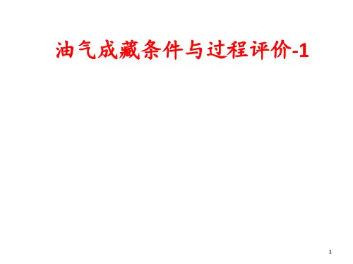 油气成藏条件与过程 ppt课件